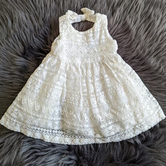 Children's Place White Lace infant girls dress sz 6-9M - Picture 5 of 5